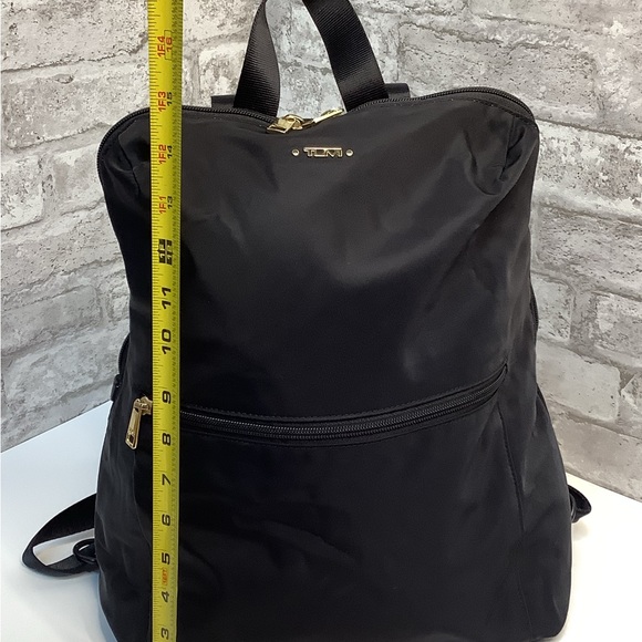 TUMI Just In Case Backpack Black Nylon Zipper Pocket Light Weight Adjustable main image 4